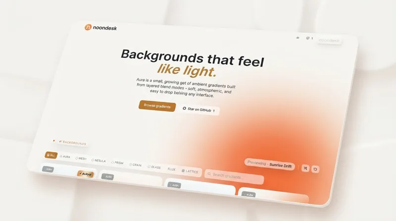 Aura website preview