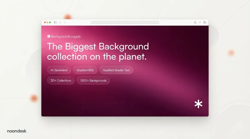 Backgrounds Supply website preview