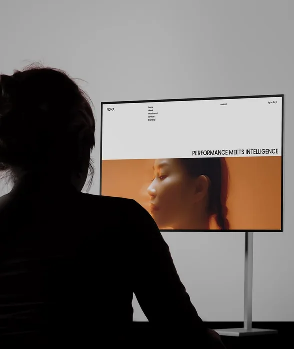 NORA website on a monitor